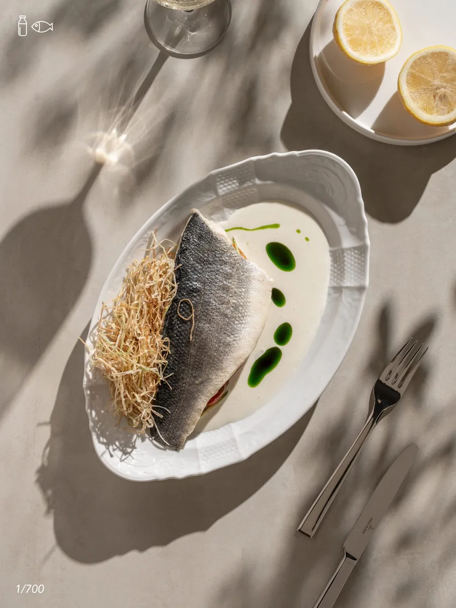 Seabass with Zucchini