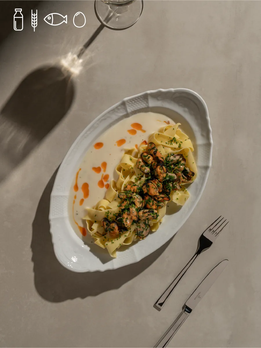 Pappardelle with Mussel Meat
