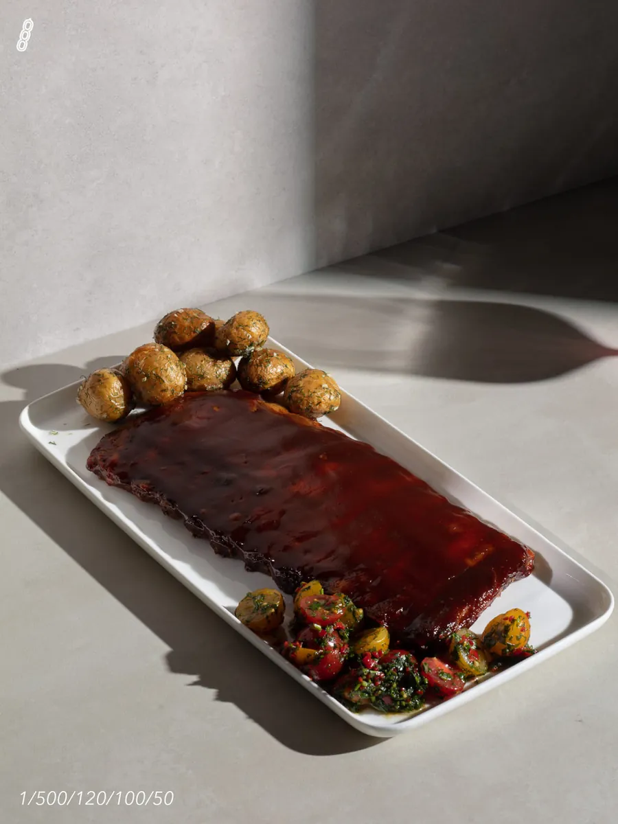 Pork ribs BBQ