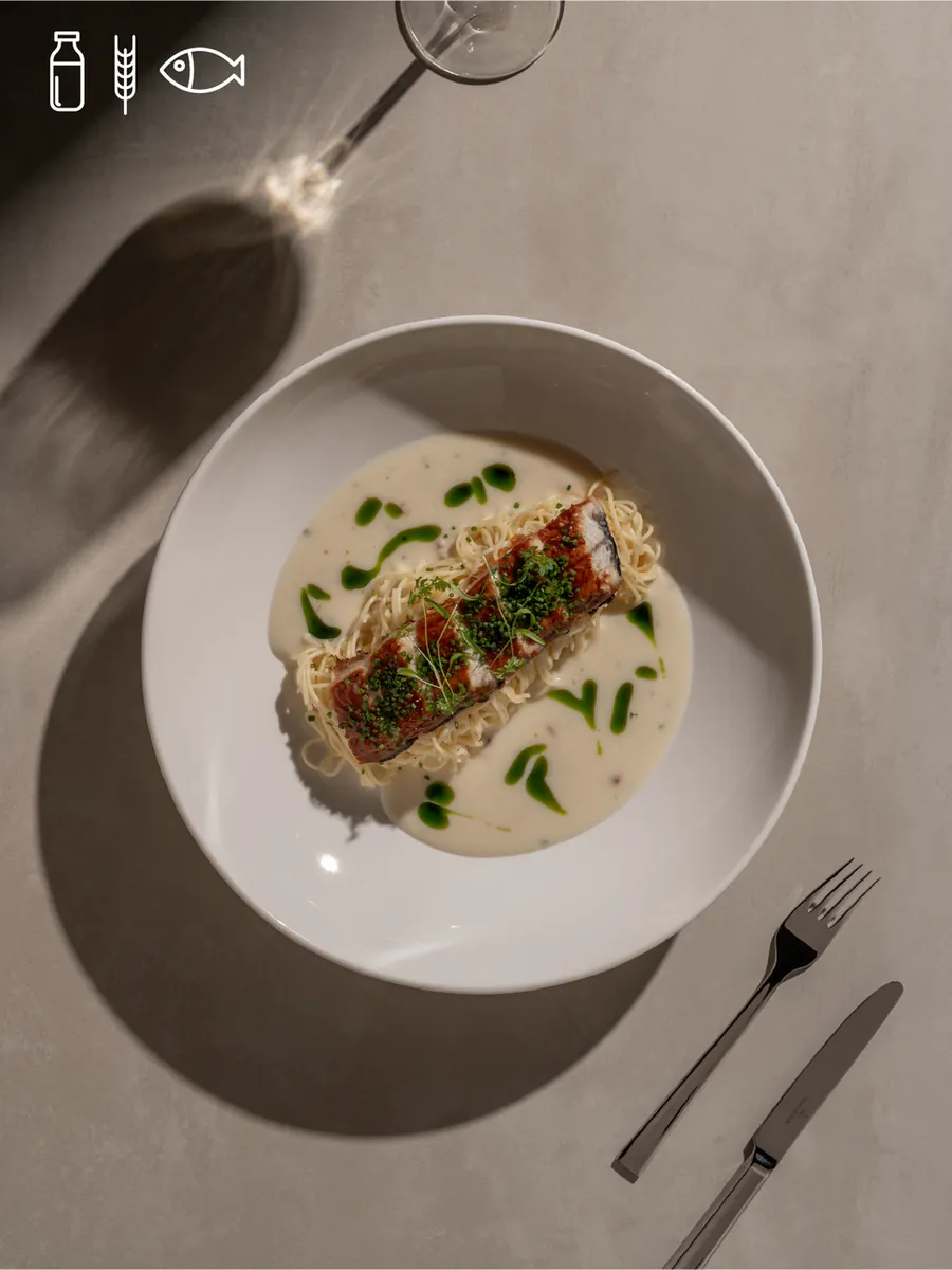 Capellini with Eel