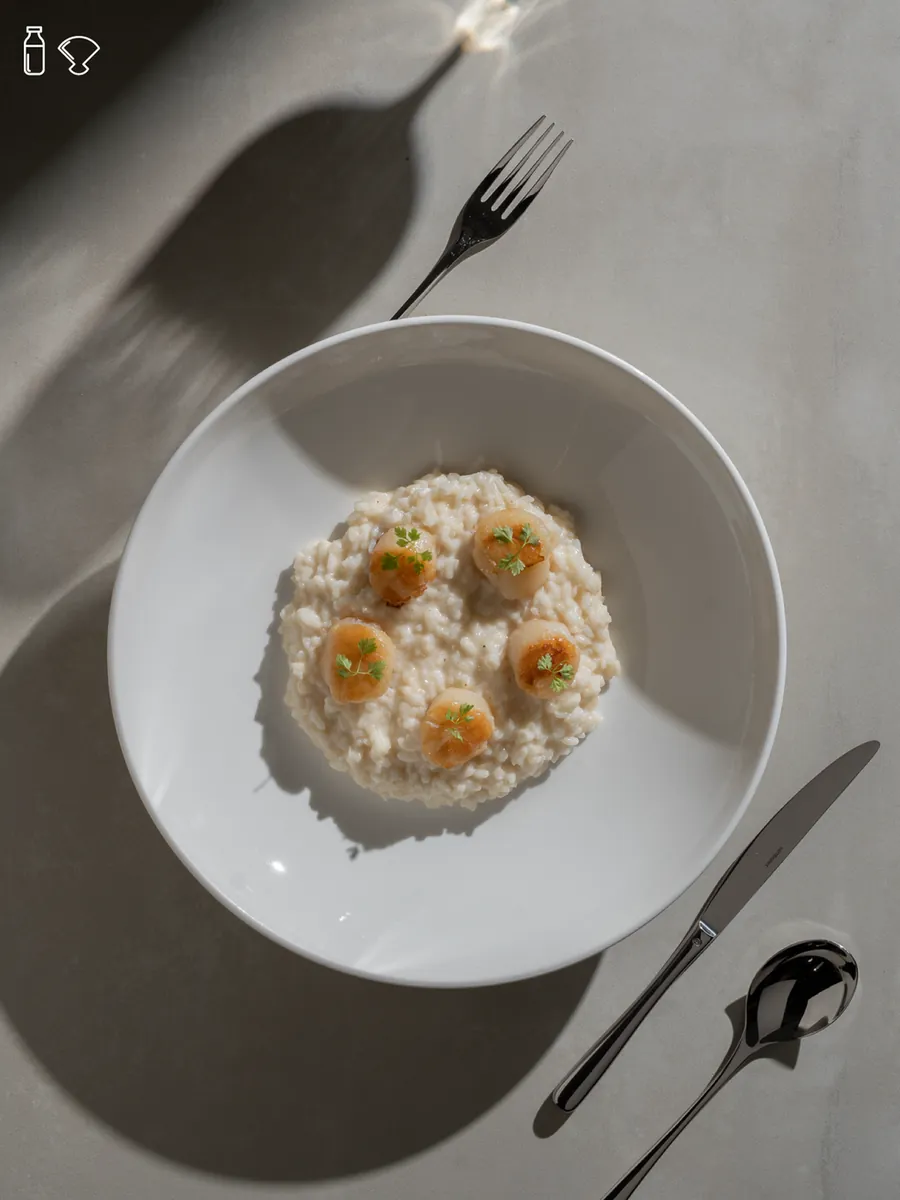 St. Jacques scallops risotto