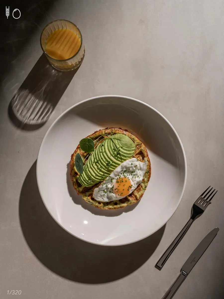 Waffles with Parmigiano and Pumpkin